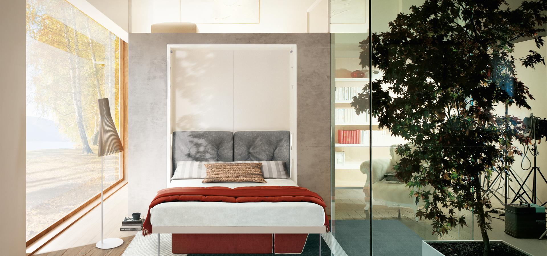 Parete con letto matrimoniale a Penelope 2 Standard Clei